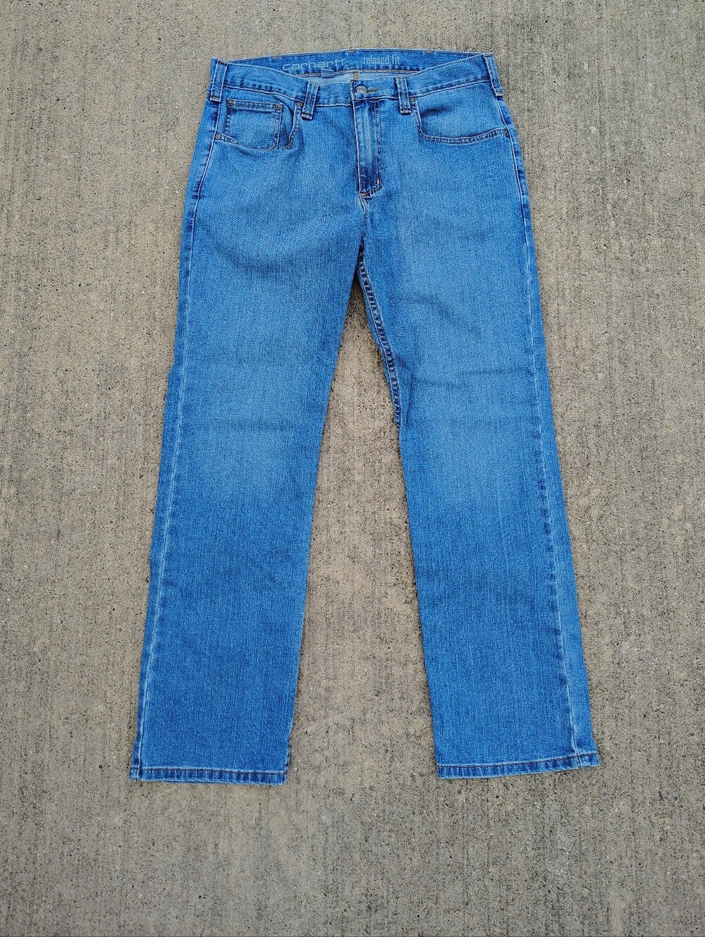 Carhartt Rugged Flex Denim Jeans Men's 33 x 30 Straight Leg Relaxed Fit